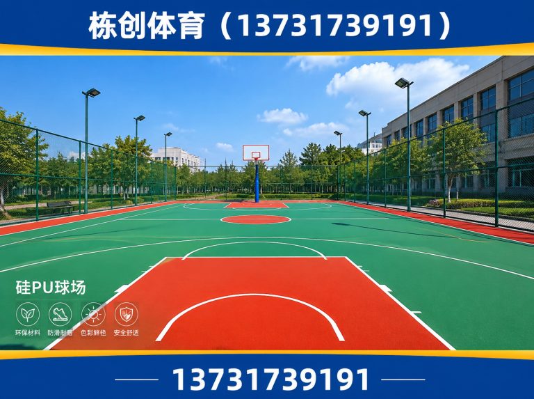 沧州渤海新区硅PU球场展示图